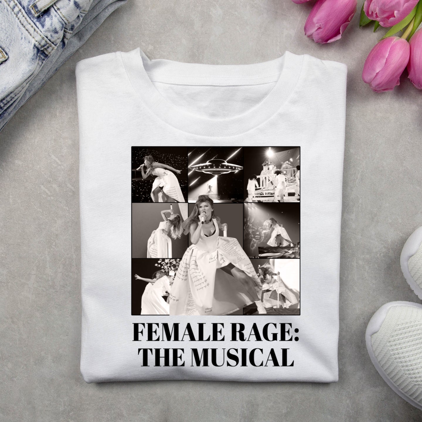 Female Rage Front ONLY TEE