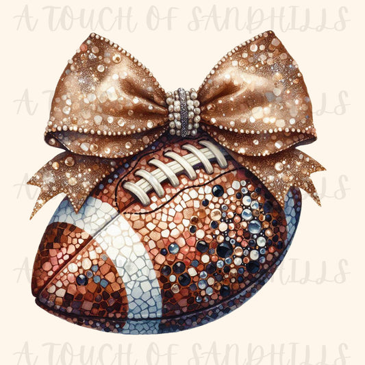 Faux Sequin Football