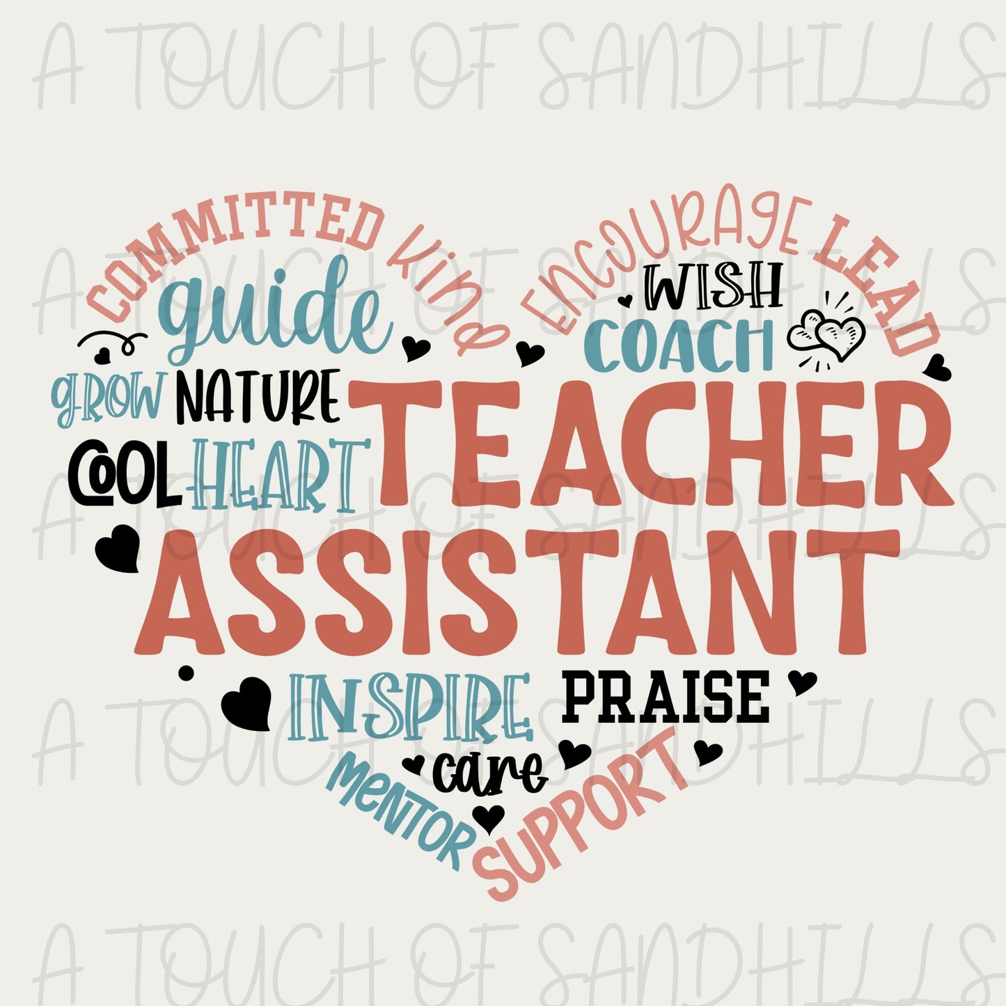 Teacher Assistant Heart