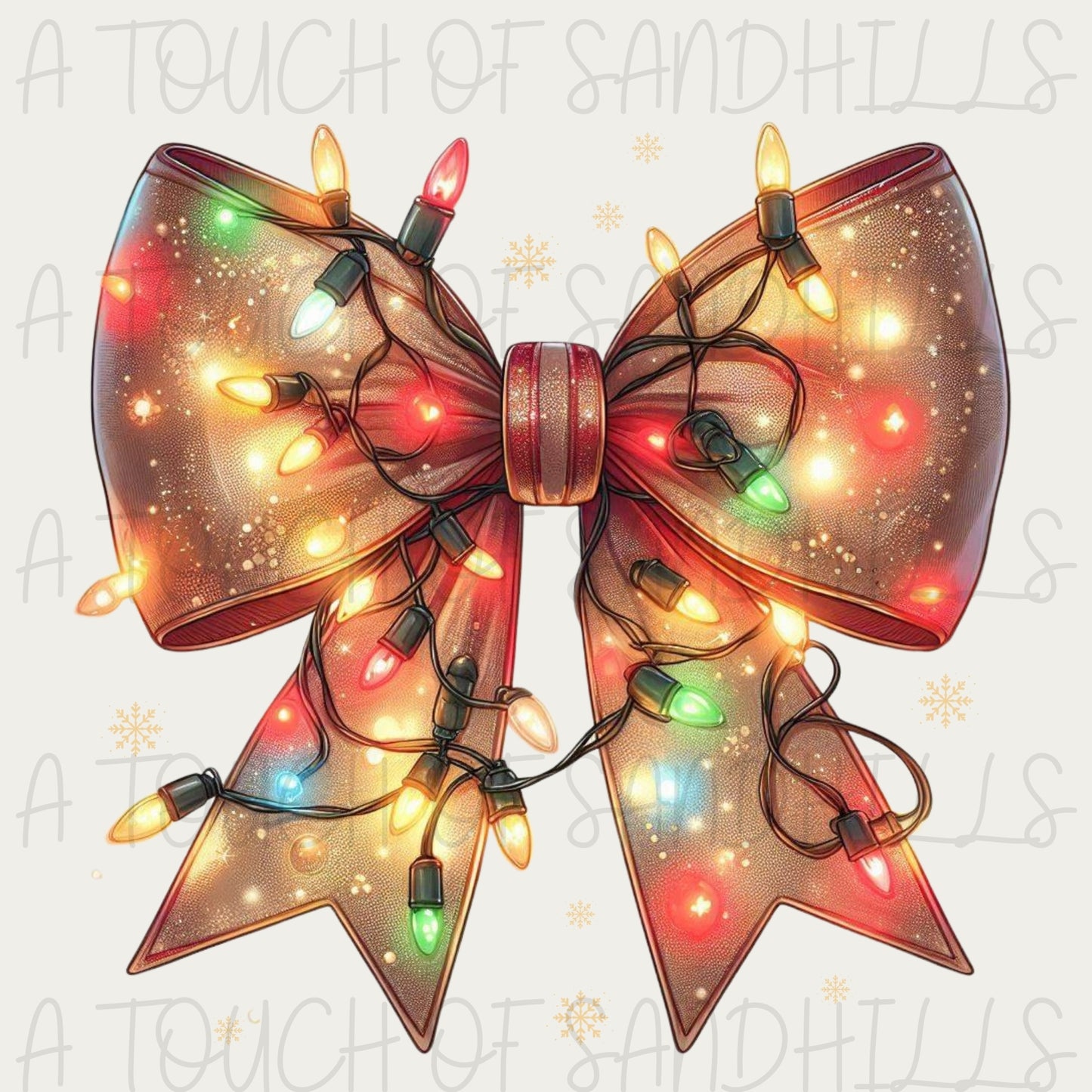 Xmas Lights Bow