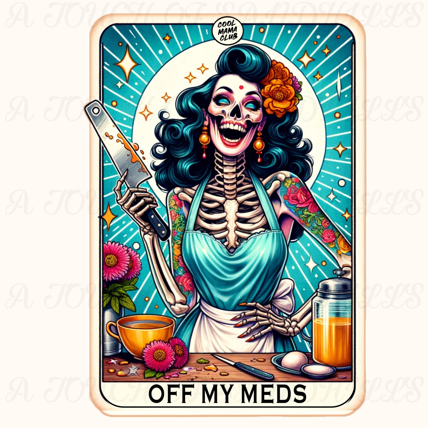 Off My Meds Tarot Card