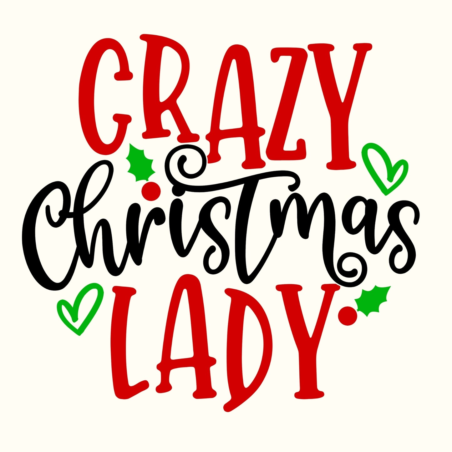 Crazy Christmas Lady